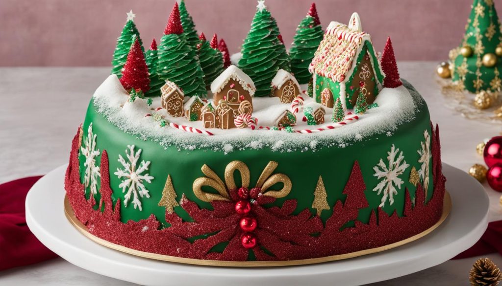 Inspiración para decorar un pastel navideño