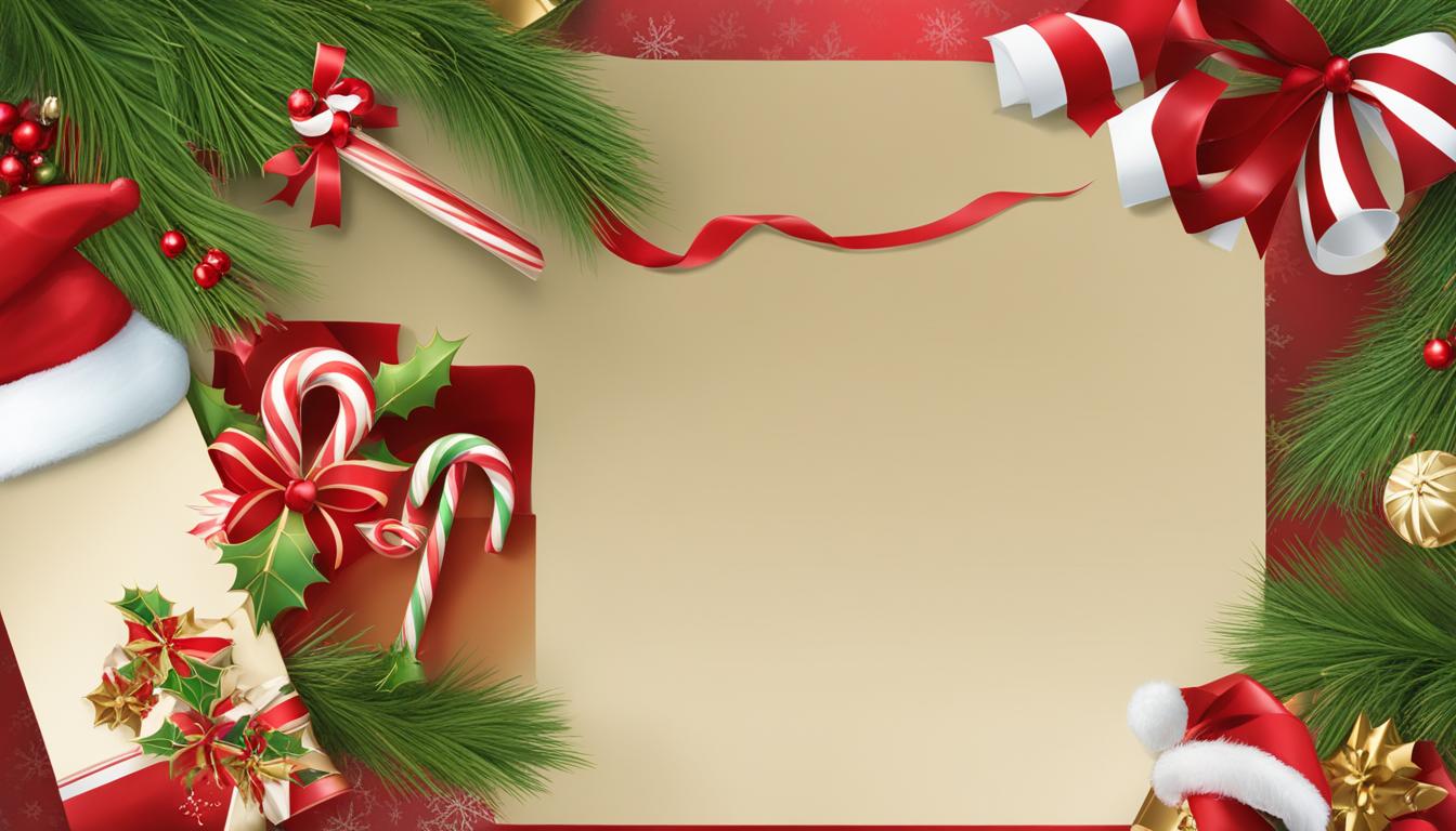 decoración navideña para una carta