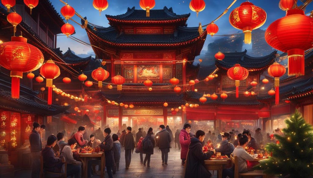 influencia occidental en la Navidad en China