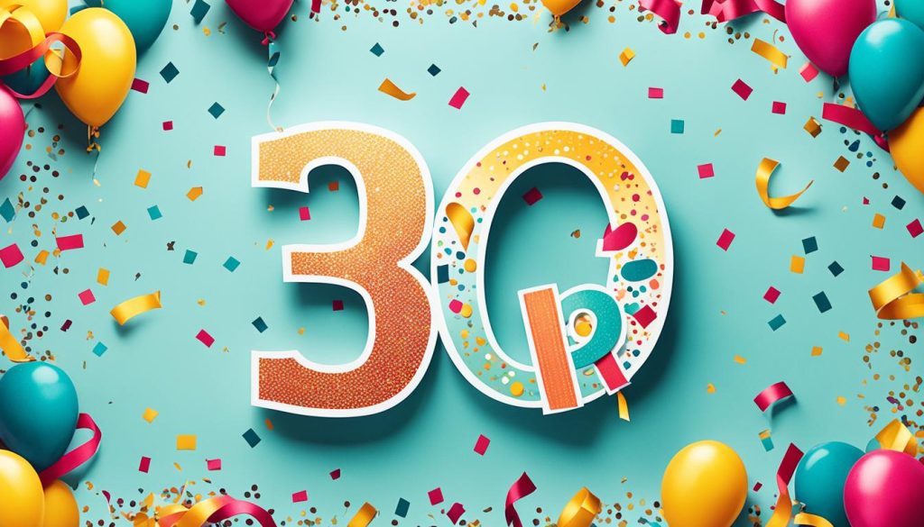 tarjetas de cumpleaños para los 30 años
